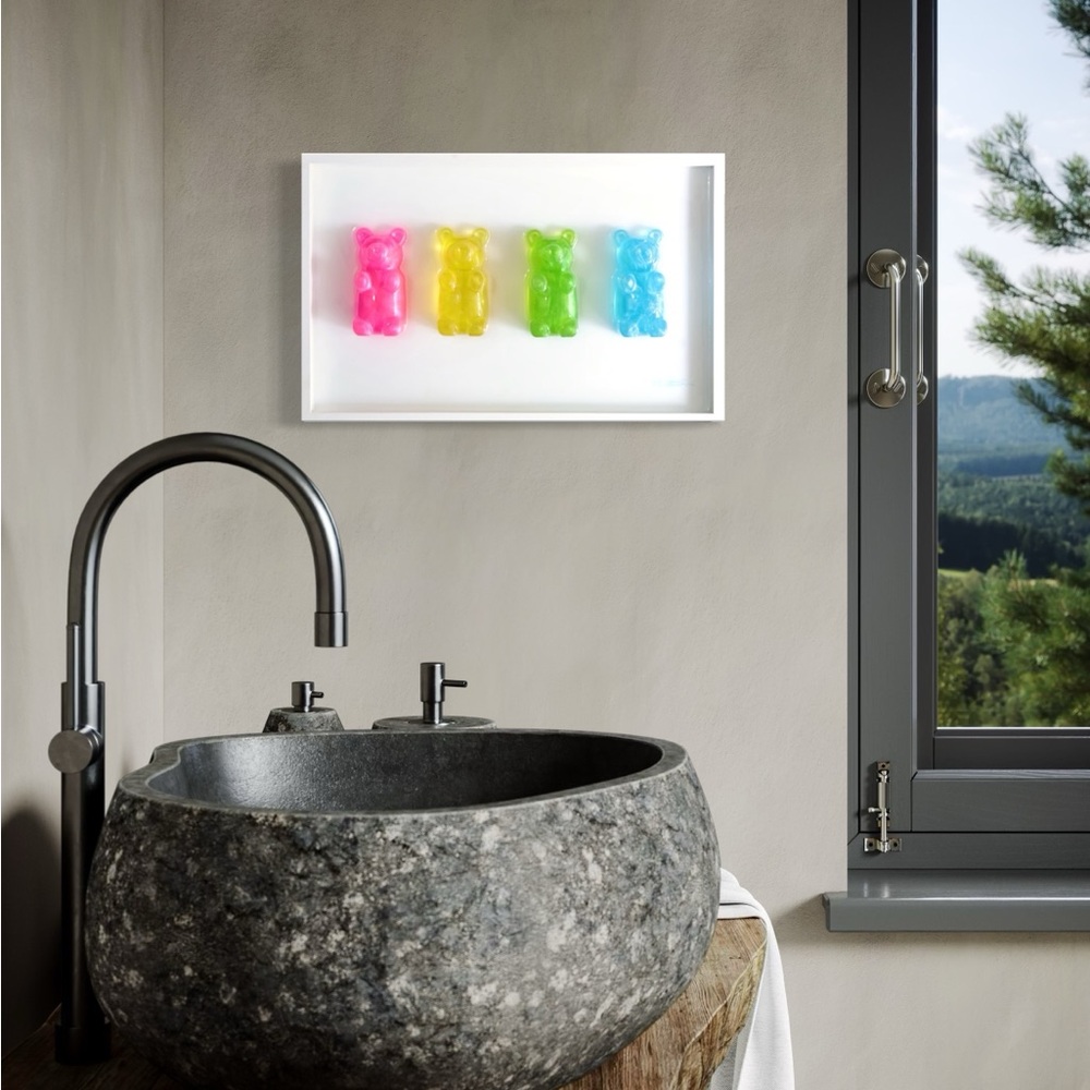 Colorful Gummy Bear Wall Art